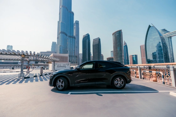 Rent a Ford Mustang-Mach-E black, 2023 in Dubai