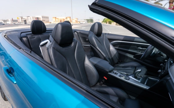 Rent a BMW 430i-Cabrio blue, 2020 in Dubai