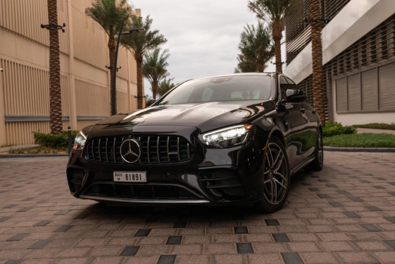 Rent a Mercedes E53-AMG black, 2021 in Dubai