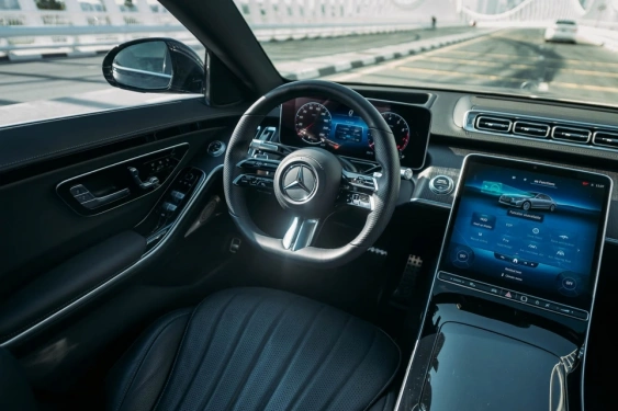 Rent a Mercedes S500 black, 2022 in Dubai